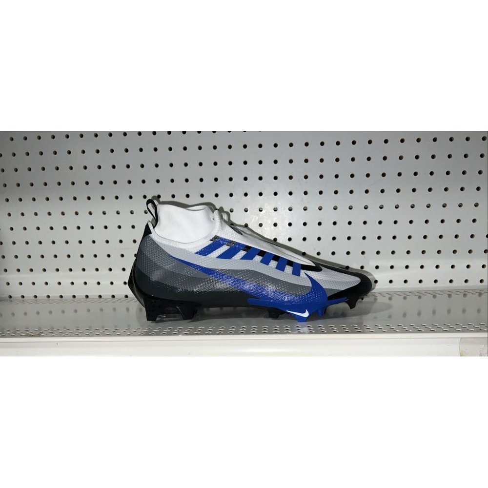 Nike Vapor Edge Pro 360 Mens Football Cleats Size 13 Gray Blue White Black
